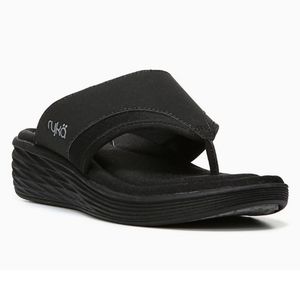 🖤 Black Ryka Wedge Sandals ☀️⛱️